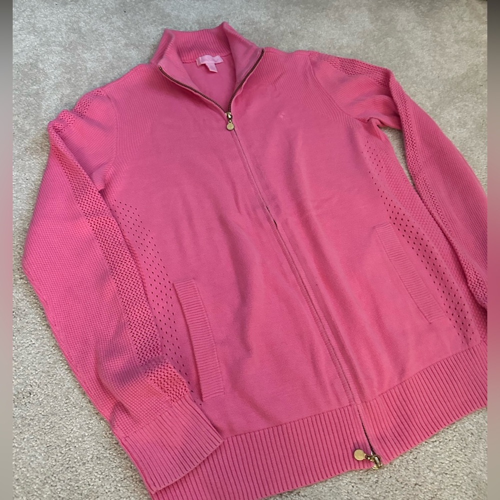 Lilly Pulizter Zip Up Sweater